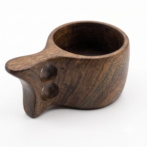 Natural Wooden Kuksa Cup Outdoor Camping <b>Coffee</b> <b>Mug</b> Bushcraft <b>Portable</b> Teacup Eco Friendly Handmade Wood Drinkware Custom Carved - Product Image 1