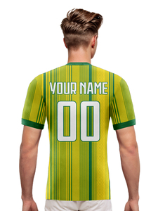 Camiseta de fútbol unisex personalizada, diseño de bandera brasileña, chaleco personalizado, camiseta para aficionados, nombre del equipo, número, uniforme del equipo de fútbol de Brasil - Product Image 2