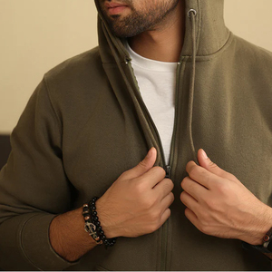 2025 meilleure qualité hommes fermeture éclair Style sweat à capuche 100% coton hiver haut Streetwear fabriqué Pakistan prix raisonnable à capuche - Product Image 4