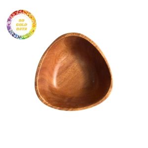 ชามไม้ธรรมชาติสำหรับสลัดทำจากไม้ผู้ผลิตในเวียดนาม - Product Image 3