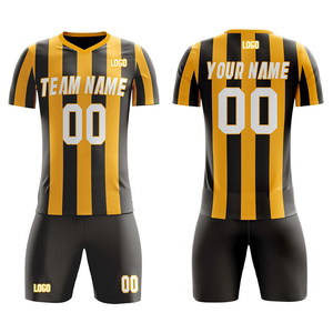 Ensemble de maillots de football 100% polyester avec logo personnalisé uniformes d'entraînement à séchage rapide pour les équipes de club technologie de sublimation - Product Image 4