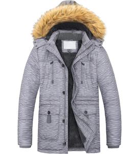 Haute qualité hommes hiver Parka épais chaud coupe-vent vêtements d'extérieur décontractés avec col montant High Street Style disponible taille moyenne - Product Image 1