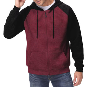 Sudadera con capucha en blanco y cremallera completa básica de forro polar grueso y de primera calidad al por mayor, sudaderas de mezcla de algodón de diseño personalizado para hombre para invierno - Product Image 2