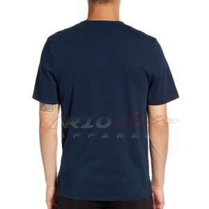 Vente en gros T-shirts de haute qualité pour hommes avec impression de logo personnalisé T-shirts simples pour une tenue décontractée régulière - Product Image 2