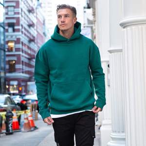 Sudaderas con Capucha para Hombre, Estilo Básico, Tejido de Punto, Mezcla de Algodón Ecológico, Lavado Personalizado, Tallas Grandes y Regulares - Product Image 5