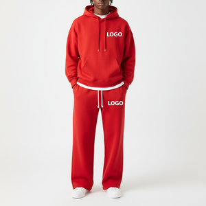 Ensemble survêtement homme 2026 personnalisé en molleton de coton mi-lourd imprimé, coupe ample, style streetwear oversize - Product Image 4
