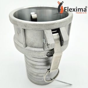 Acoplamiento hembra Camlock de aluminio tipo C de alta presión pulido 2" - Product Image 2