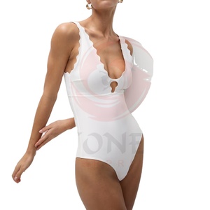 Traje de Baño de Una Pieza para Mujer, Talla Grande, con Material Personalizado, de Secado Rápido y Transpirable, Ropa de Playa - Product Image 5