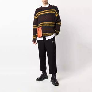 Suéter de Mohair de Invierno para Hombre de Alta Calidad, Cuello Holgado, Transpirable, Informal, Tejido, Cálido, Antiencogimiento, Antipilling, el Mejor y Más Peludo - Product Image 2