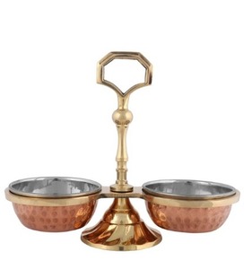 Suministro directo de fábrica de cuenco para servir pepinillos de acero y cobre, obtenga su arreglo de pepinillos fresco, picante y tan satisfactorio, plato para pepinillos - Product Image 6