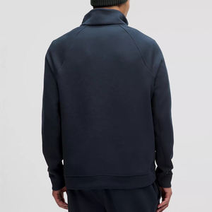 เสื้อสเวตเชิ้ตผู้ชายคุณภาพสูง แขนยาว คอซิป 1/4  ผ้าโพลีเอสเตอร์ สไตล์ลำลอง มีกระเป๋า - Product Image 4