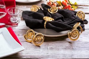 Bulk Price Spring Napkin Ring, Candy Serviette Holders for <b>Party</b> Decoration Dinning <b>Table</b> Everyday Family Gatherings - Product Image 3