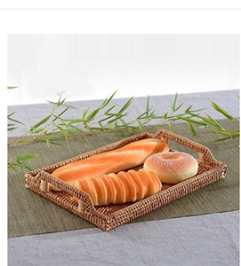 Plateau de service en rotin de forme rectangulaire plateau de concepteur fait à la main nouveau plateau de service en rotin de concepteur de taille personnalisée - Product Image 6