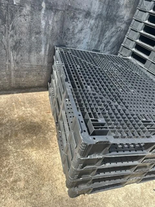 Fabricant de palettes en plastique robustes, palettes en plastique HDPE Euro empilables avec renfort en acier, palettes en plastique industrielles pour le stockage en entrepôt - Product Image 6