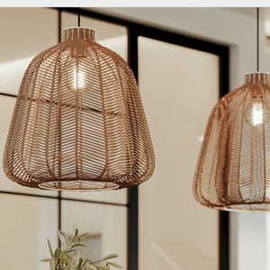 Lámpara colgante de ratán para dormitorio, sala de estar, jardín, Hotel, decoración interior del hogar, alta calidad, venta al por mayor barata - Product Image 5