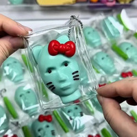 Balles anti-stress visage moche personnalisées pour enfants jouets sensoriels Fidget jouets décompressés drôle paillettes bleu grand lumineux