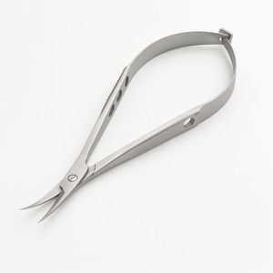 Tijeras oftálmicas quirúrgicas Castroviejo, micropuntas afiladas rectas, mango de resorte de acero inoxidable para procedimientos de microcirugía ocular - Product Image 5