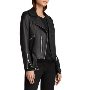 Veste en cuir véritable pour femmes Nouveau design Style Vente en gros Veste en cuir véritable coupe-vent avec fermeture éclair Veste imperméable Vêtements pour femmes - Product Image 2