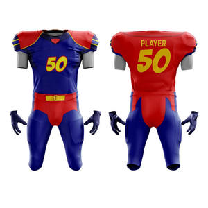 Nouveau 2024 Haute Qualité Adultes Jeunes Sublimation Gridiron Football Américain Uniforme Jersey Shorts avec coussinets avec logo Personnalisé - Product Image 1