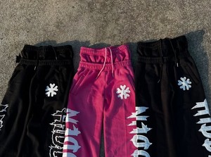 Pantalon de survêtement personnalisé vintage 100% coton pour hommes Pantalon baggy multicolore Double taille Léger Style décontracté Applique - Product Image 5