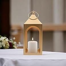 โคมไฟโลหะสำหรับตกแต่งโต๊ะในบ้านที่ใส่เทียนหรูหรา - Product Image 3