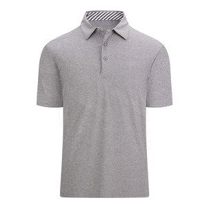 OEM Slim Fit Media manga Verano Atleta Algodón Jersey Moda Letra Patrón para Polo Camisetas Venta al por mayor Ropa de oficina para hombres - Product Image 1