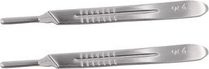 Manches de scalpel en acier n° 3 et n° 4, manches de couteau chirurgical pour usage hospitalier - Product Image 5
