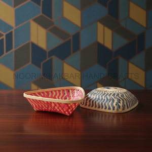 Cesta Triangular de Bambú Tejida a Mano, Simple, Multiusos, Almacenamiento Natural para Regalos, Uso General, Proveedor al por Mayor, Exportador - Product Image 2