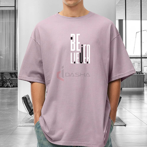 Vente en gros T-shirt surdimensionné 500GSM poids lourd en éponge française épaule tombante Logo personnalisé imprimé Streetwear fabricant - Product Image 5