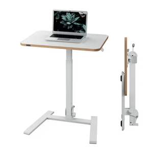 Tavolo ergonomico regolabile in altezza, pieghevole, bianco - Product Image 2