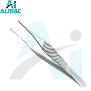 ALMAC alta calidad 12cm Adson fórceps Manual instrumento quirúrgico conjunto gran oferta Acero inoxidable alta base - Product Image 3