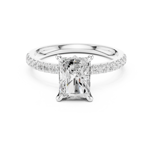 Figment jewels 14K Gold <b>Statement</b> <b>Ring</b> with Oversized Moissanite Centerpiece - Product Image 3