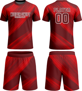 Ensemble de maillots de football pour jeunes 2025, bon prix, vente en gros, manches courtes, découpe automatisée, service OEM pour les maillots de football pour hommes - Product Image 1