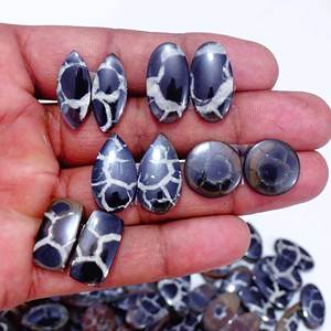 พลอยคู่แบบมีรูปร่างผสมและขนาดอัญมณีหลวมสำหรับใช้ทำเครื่องประดับ - Product Image 1