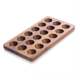 Plateau à oeufs en bois avec vernis naturel pour un usage domestique Porte-oeufs en bois entièrement personnalisé et écologique pour la cuisine Plateau à oeufs en bois - Product Image 1