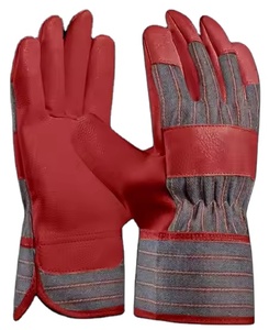 High Quality Canadian Rigger Safety Work Gloves Cowhide Grain Leather Cotton Liner for Effective Hand <b>Arm</b> Construction - Product Image 5