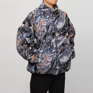 แจ็กเก็ตขนสัตว์กลางแจ้งสวมใส่สบายมีหลายกระเป๋าปรับชายเสื้อและแขนเสื้อสไตล์ฤดูหนาว - Product Image 2