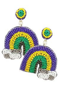 Pendientes con Forma de Semilla, Bordados con Cuentas de Perlas, Joyería Hecha a Mano para Mujeres y Niñas, Excelente Idea de Regalo - Product Image 3