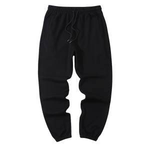 Pantalones deportivos de cintura alta con estampado de logotipo personalizado Unisex, pantalones deportivos de pana ligeros de algodón 100%, pantalones de chándal informales de gran tamaño para hombre - Product Image 5