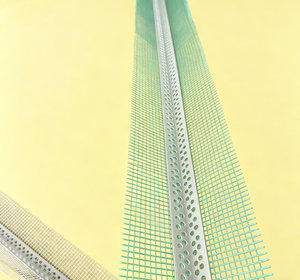 Profilé d'angle en PVC vert avec maille en fibre de verre pour l'isolation des murs extérieurs - Product Image 3
