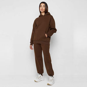 2024 chándal de algodón peinado pesado de gran tamaño de lujo, ropa de calle personalizada para mujer, Sudadera con capucha, moda de invierno de talla grande - Product Image 5