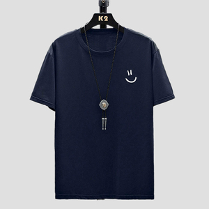 เสื้อยืดคุณภาพสูง ผ้าคอตตอนหนานุ่ม พิมพ์ลายกราฟิกได้ตามต้องการ เสื้อยืดโอเวอร์ไซส์สำหรับผู้ชาย - Product Image 1