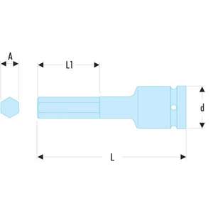 Facom Torx 1/2'' Male <b>Impact</b> <b>Sockets</b> High Quality Product Category <b>Socket</b> - Product Image 2