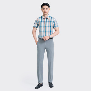 Aristino <b>Men's</b> Slim Fit <b>Short</b>-<b>Sleeve</b> Anti-Wrinkle Print Bamboo Blend Casual <b>Shirt</b> High Quality Plus Size Quick Dry SALE ASS050AZ - Product Image 2