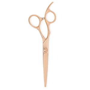 Tijeras de Peluquería Profesionales con Recubrimiento de Oro Rosa, Hojas Duraderas y Afiladas con Tornillo Extraíble y Reposamanos - Product Image 5