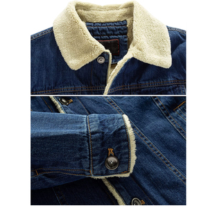 Vêtements pour hommes Veste en jean teint uni Vente en gros Nouvelle mode de veste en jean légère à manches longues pour hommes - Product Image 4