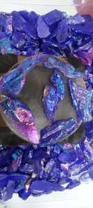 Cuentas sueltas de coral de cristal natural para hacer joyas azules - Product Image 2