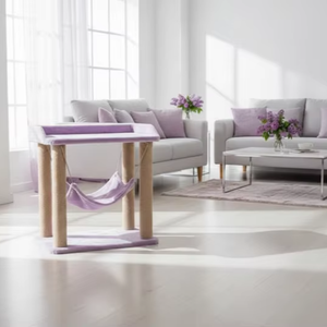 Amistar Lilac Paradise คุณภาพสูงพร้อมเปลญวนแมวเกาสำหรับแมวทุกขนาด - Product Image 6