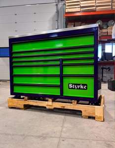 10 <b>Drawers</b> Stainless Steel Mechanic Industry Rolling Tool Cabinet Ball Bearing <b>Slides</b> Locking Rod for Garage Workshop Storage - Product Image 2