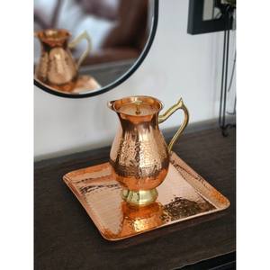 Carafe en cuivre martelé direct d'usine, pichet en cuivre, 7e anniversaire de mariage, qualité parfaite, nouveau design - Product Image 1